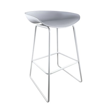 Σκαμπό Bar ArteLibre VICTORY Λευκό PP/Μέταλλο 43x42x85cm Σκαμπό Bar ArteLibre VICTORY Λευκό PP/Μέταλλο 43x42x85cm