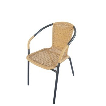 Πολυθρόνα ArteLibre Rattan Mercury Μπεζ/Μαύρο 54x61x73cm Πολυθρόνα ArteLibre Rattan Mercury Μπεζ/Μαύρο 54x61x73cm