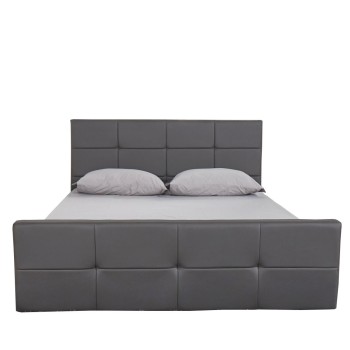Κρεβάτι ArteLibre ANEMONE Γκρι PU 216x160.5x93cm (Στρώμα 150x200cm) Κρεβάτι ArteLibre ANEMONE Γκρι PU 216x160.5x93cm (Στρώμα 150x200cm)