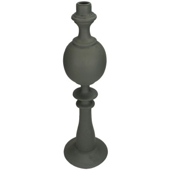 Κηροπήγιο ArteLibre Γκρι Polyresin 13x13x44cm Κηροπήγιο ArteLibre Γκρι Polyresin 13x13x44cm