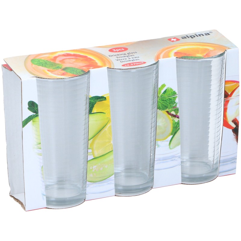 Ποτήρια Ποτού 270ml 3Τμχ ALPINA