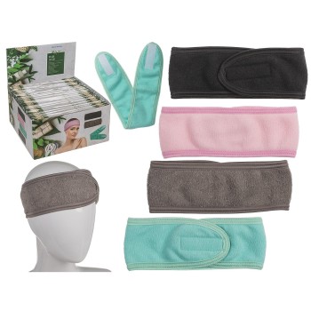 Κορδέλα Μαλλιών Spa & Beauty 100% Polyester 60x6cm Σε 4 Χρώματα