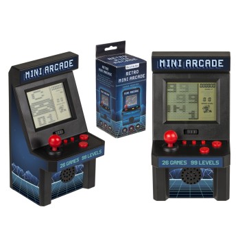 Παιχνίδι Mini Arcade Retro Με 26 Παιχνίδια Μπαταρίας Πλαστικό 12.7x7cm