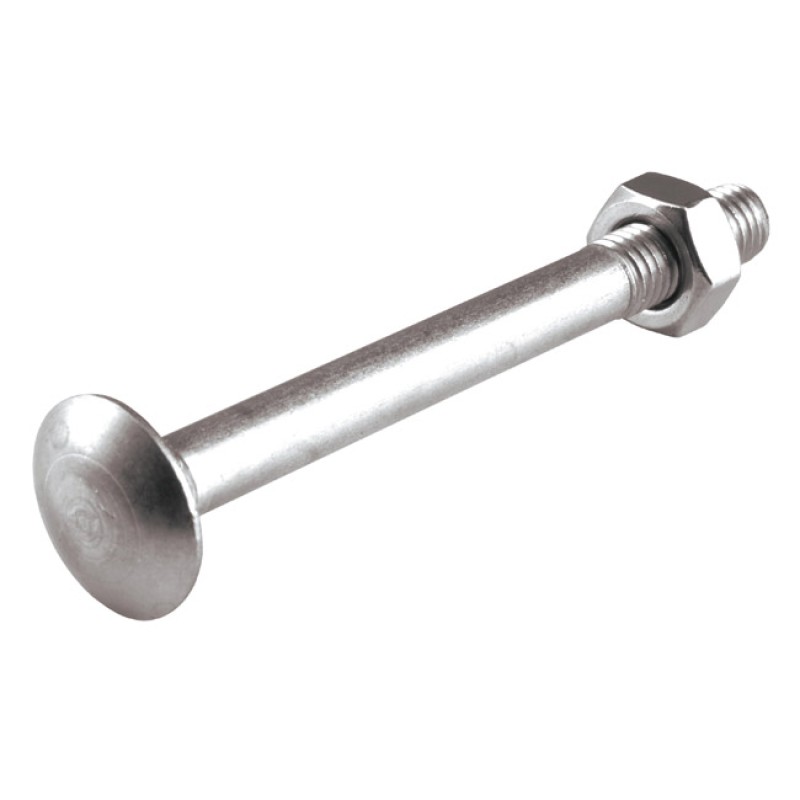 Κασονόβιδα M 8x40 Inox A2 DIN603 & Περικόχλιο 10Τμχ