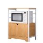 Ραφιέρα Κουζίνας ArteLibre AMUR Δρυς/Λευκό MDF/Μέταλλο 60x30x70cm