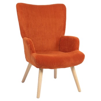 Πολυθρόνα ArteLibre LIRA Σάπιο Μήλο Ύφασμα Κοτλέ/Ξύλο 94.5x64x70.5cm Πολυθρόνα ArteLibre LIRA Σάπιο Μήλο Ύφασμα Κοτλέ/Ξύλο 94.5x64x70.5cm