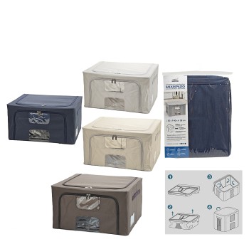 Κουτί Αποθήκευσης Με Παράθυρο 55L 50x40x28cm Σε 4 Χρώματα Κουτί Αποθήκευσης Με Παράθυρο 55L 50x40x28cm Σε 4 Χρώματα