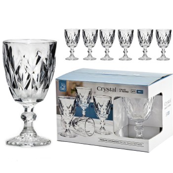 Ποτήρι Crystal Διάφανο/Γυαλί 30cl 6Τμχ Ποτήρι Crystal Διάφανο/Γυαλί 30cl 6Τμχ