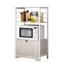 Ραφιέρα Κουζίνας ArteLibre GORAL Maple/Λευκό MDF/Μέταλλο 60x30x95cm