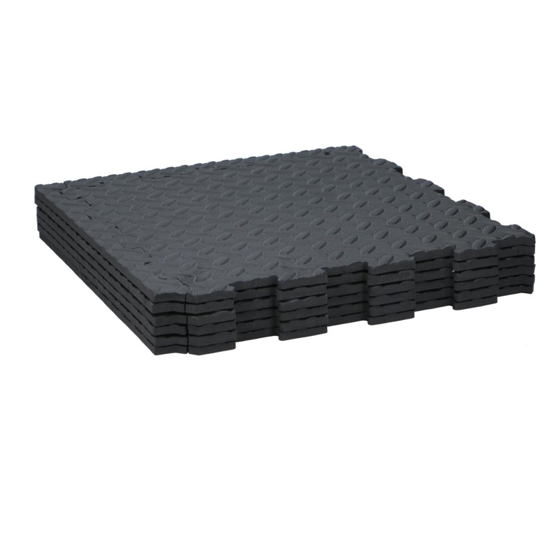 Πλακάκια Δαπέδου Μαύρα 40x40cm BLACK+DECKER 6Τμχ