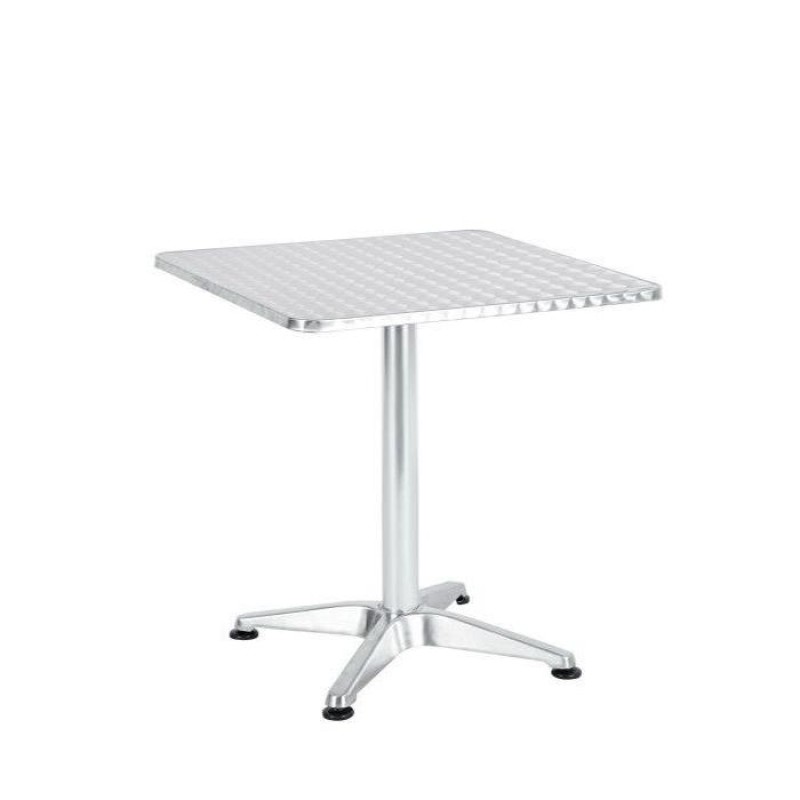 Τραπέζι ArteLibre Αλουμινίου CALLISTO Ασημί 60x60x70cm Τραπέζι ArteLibre Αλουμινίου CALLISTO Ασημί 60x60x70cm