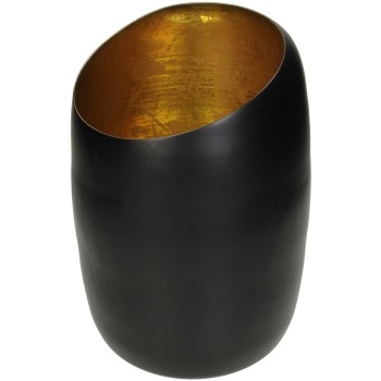 Κηροπήγιο ArteLibre Μαύρο Αλουμίνιο 17x17x27cm Κηροπήγιο ArteLibre Μαύρο Αλουμίνιο 17x17x27cm