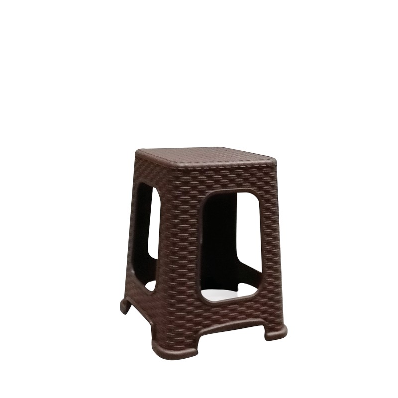 Σκαμπό ArteLibre Καφέ Rattan 35x35x46cm Σκαμπό ArteLibre Καφέ Rattan 35x35x46cm
