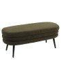 Παγκάκι Ottoman ArteLibre TONDO Πράσινο Ύφασμα Teddy/Μέταλλο 42x112x44cm