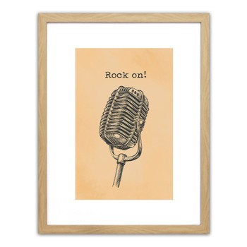 Πίνακας Σε Κορνίζα ArteLibre Πλαστικό 'Rock On!' 35x45x1.8cm Πίνακας Σε Κορνίζα ArteLibre Πλαστικό 'Rock On!' 35x45x1.8cm