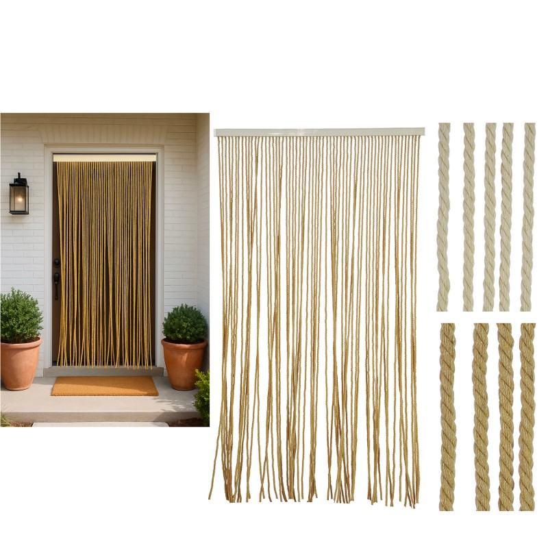 Κουρτίνα Πόρτας Βαμβάκι 120x230cm Σε 2 Χρώματα