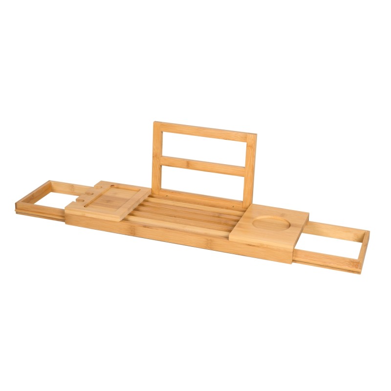 Ράφι Μπάνιου Επεκτάσιμο 50-92x18x4cm Μπαμπού