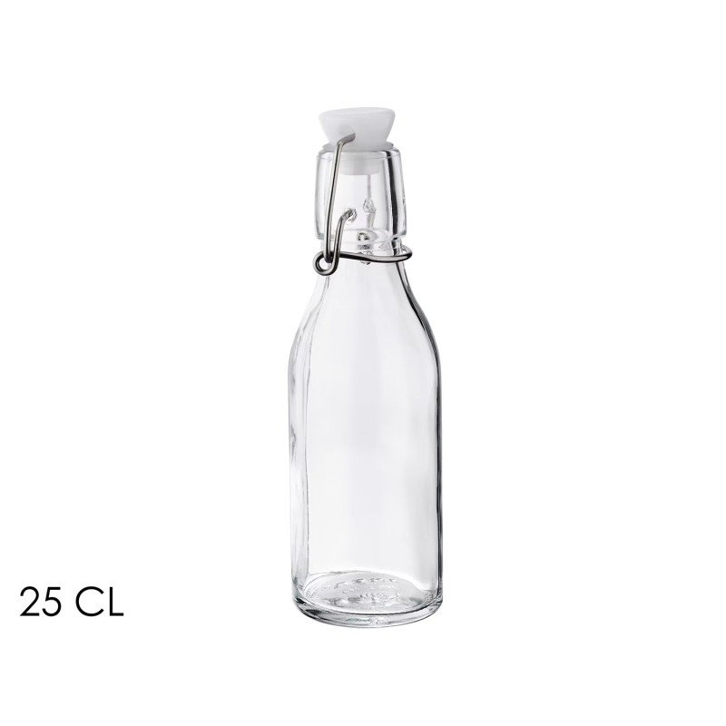 Μπουκάλι Στρογγυλό 25cl Με Ερμητικό Καπάκι