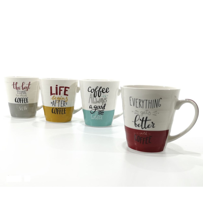 Κούπα 'Coffee' 31.5cl Κεραμικό Σε 4 Σχέδια