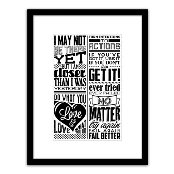Πίνακας Σε Κορνίζα ArteLibre Πλαστικό 'Quote' 35x45x1.8cm Πίνακας Σε Κορνίζα ArteLibre Πλαστικό 'Quote' 35x45x1.8cm