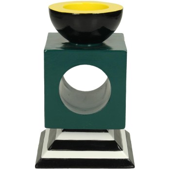 Κηροπήγιο ArteLibre Πετρόλ Polyresin 9.2x9.2x14.5cm Κηροπήγιο ArteLibre Πετρόλ Polyresin 9.2x9.2x14.5cm
