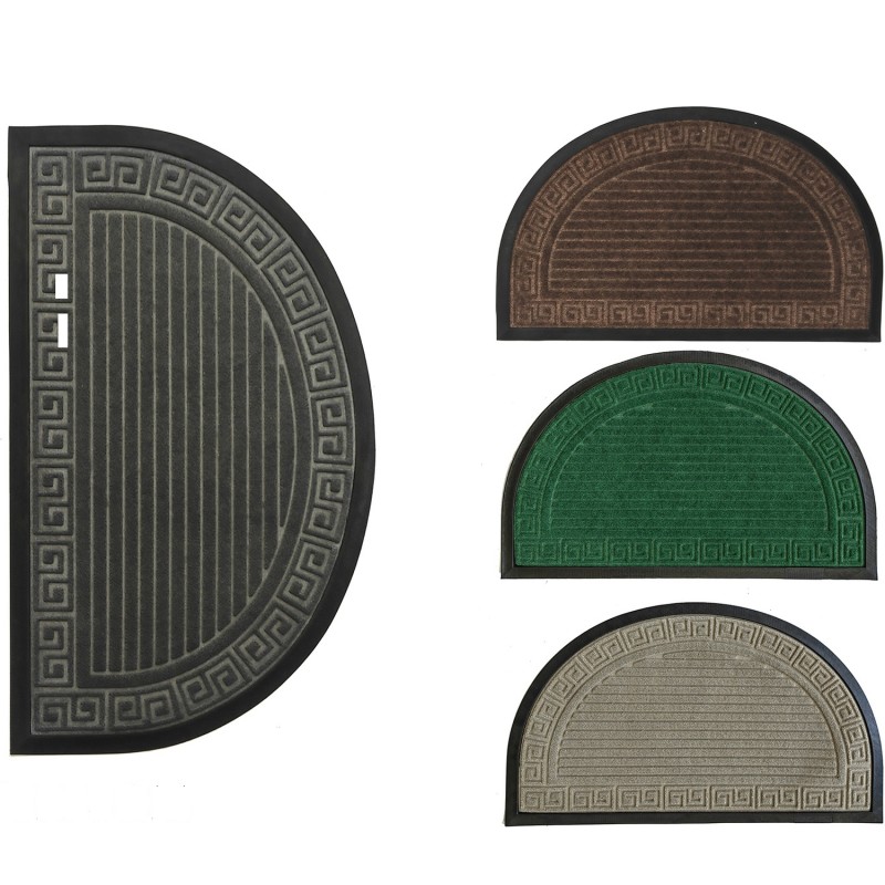 Χαλάκι Εισόδου Πολύχρωμο PVC/Λάστιχο 45x75cm Σε 4 Σχέδια