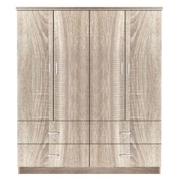 Ντουλάπα ArteLibre AMAZON LILY Φυσικό Χρώμα 160x50x180cm