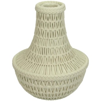 Κηροπήγιο ArteLibre Χάντρες Μπεζ Polyresin 12.5x12.5x15.4cm Κηροπήγιο ArteLibre Χάντρες Μπεζ Polyresin 12.5x12.5x15.4cm