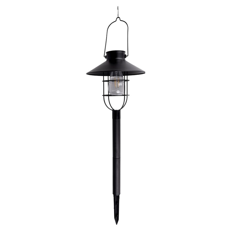 Φανάρι Κήπου LED Ηλιακό Μαύρο 21.8x21.8x64cm GRUNDIG
