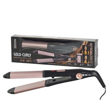 Ψαλίδι Μαλλιών Gold Curly 2in1 Κεραμικό 55W Φ32mm