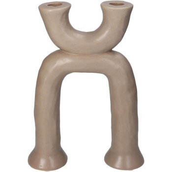 Κηροπήγιο ArteLibre Μπεζ Κεραμικό 19.5x6.5x27cm Κηροπήγιο ArteLibre Μπεζ Κεραμικό 19.5x6.5x27cm