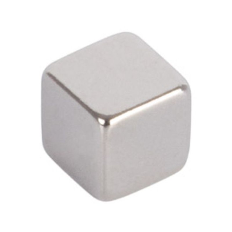 Μαγνήτης Κύβος Neodymium Ασημί 5x5mm 8Τμχ
