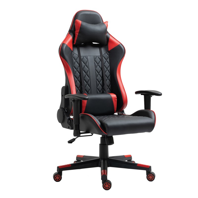 Καρέκλα Γραφείου ArteLibre Gaming ENNIS Κόκκινο/Μαύρο PVC 70x55x122-131cm Καρέκλα Γραφείου ArteLibre Gaming ENNIS Κόκκινο/Μαύρο PVC 70x55x122-131cm