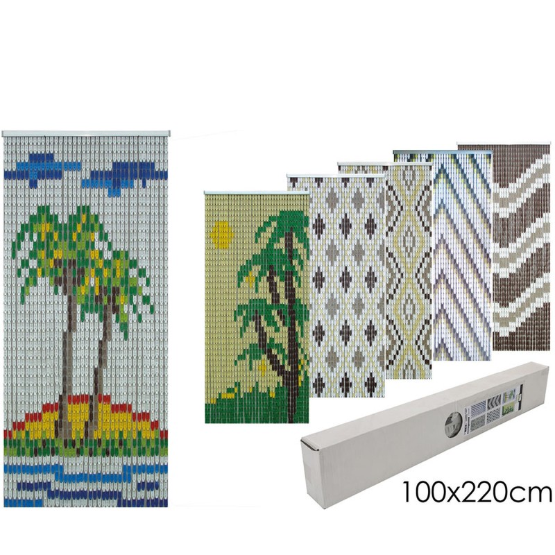 Κουρτίνα Πλαστική 100x220cm Σε 6 Σχέδια