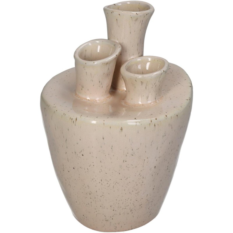 Βάζο ArteLibre Ιβουάρ Πορσελάνη 13.5x13x19cm Βάζο ArteLibre Ιβουάρ Πορσελάνη 13.5x13x19cm
