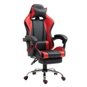 Καρέκλα Γραφείου ArteLibre Gaming BRAY Κόκκινο/Μαύρο PVC 67x50x120-127cm Καρέκλα Γραφείου ArteLibre Gaming BRAY Κόκκινο/Μαύρο PVC 67x50x120-127cm