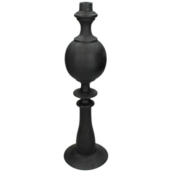 Κηροπήγιο ArteLibre Μαύρο Polyresin 13x13x44cm Κηροπήγιο ArteLibre Μαύρο Polyresin 13x13x44cm