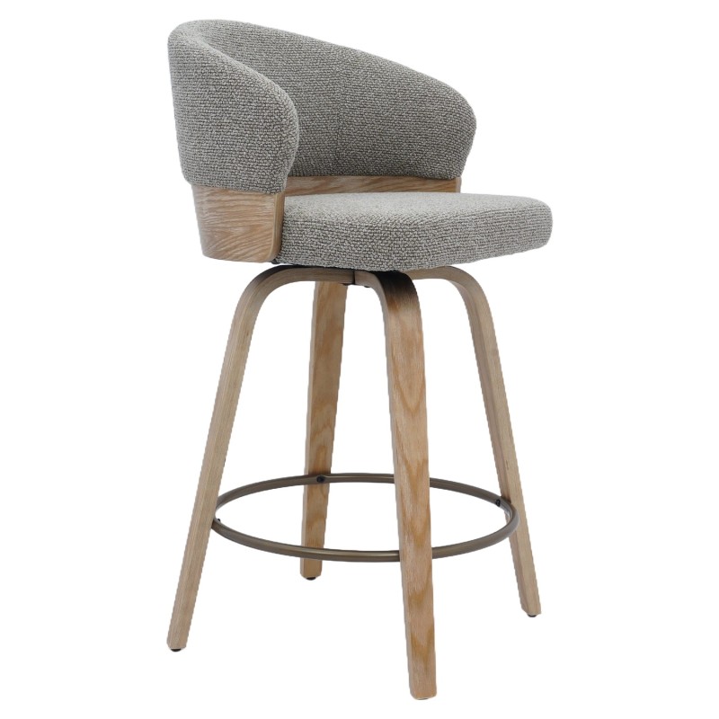 Σκαμπό Bar ArteLibre CENARA Ανοιχτό Γκρι/Φυσικό 53x53x91cm Σκαμπό Bar ArteLibre CENARA Ανοιχτό Γκρι/Φυσικό 53x53x91cm