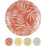 Πιάτο ArteLibre Σχέδιο Φύλλα New Bone Πορσελάνη Φ20.4cm Σε 4 Χρώματα