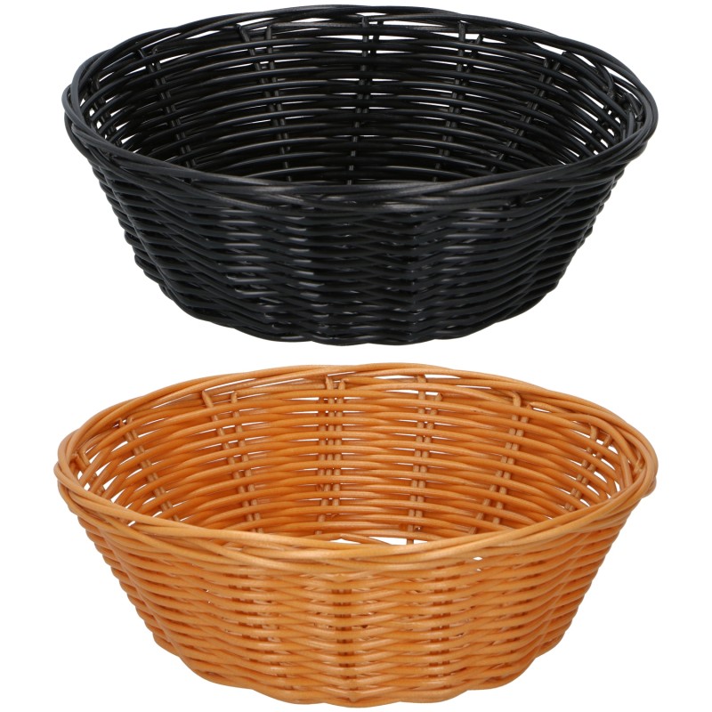 Καλάθια 20cm 2Τμχ Καφέ/Μαύρο ALPINA