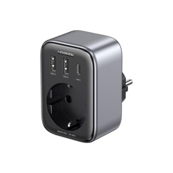 Πρίζα Ασφαλείας GaN 30W UGREEN CD314 90613 με 3 Θέσεις Φόρτισης