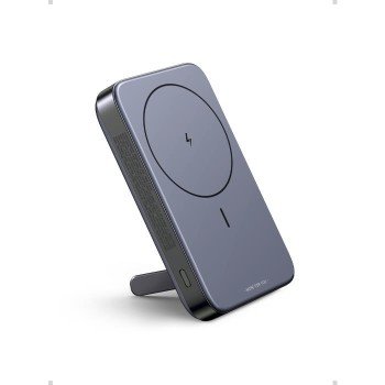 Power Bank 10000mAh PD 20W UGREEN PB206 15086, με Ασύρματη Φόρτιση Magnetic, 2 Θέσεων Γκρί