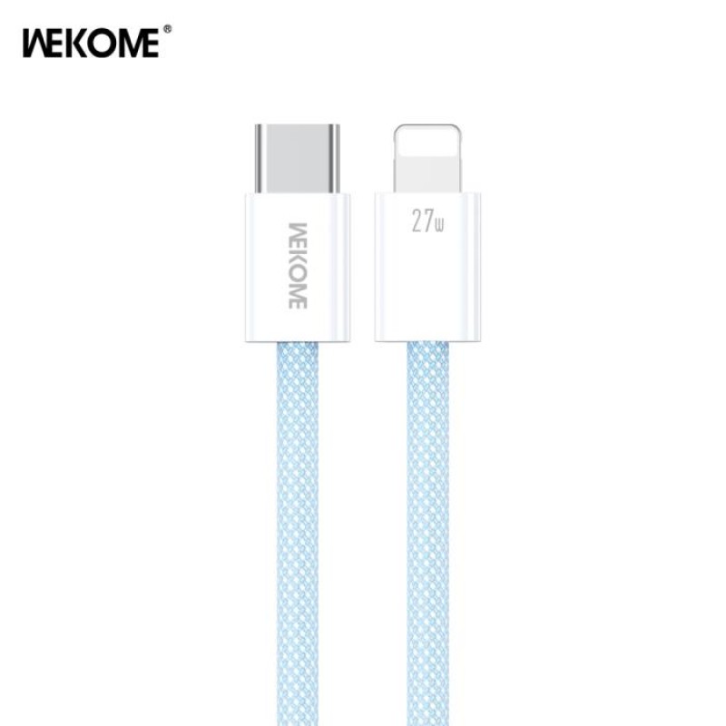 Καλώδιο Φόρτισης WK WDC-21 USB-C σε Lightning PD 27W 1m Μπλέ