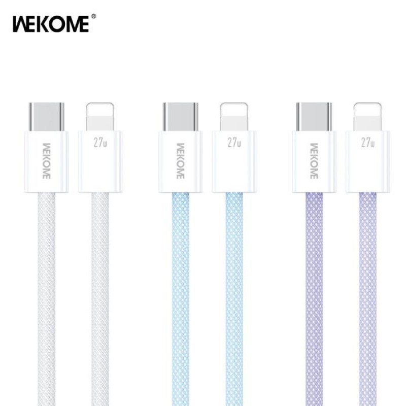 Καλώδιο Φόρτισης WK WDC-21 USB-C σε Lightning PD 27W 1m Μπλέ