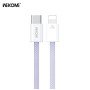 Καλώδιο Φόρτισης WK WDC-21 USB-C σε Lightning PD 27W 1m Μώβ