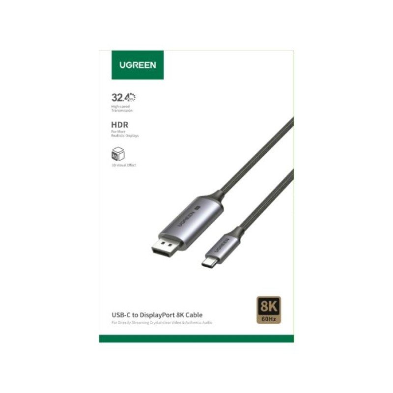 Καλώδιο USB-C to DP M/M 8K/60Hz UGREEN CM556 25157 1m