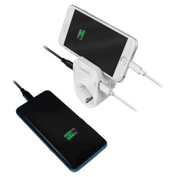 Πρίζα Ασφαλείας LogiLink PA0259, με 1 Θύρα USB & 1 Θύρα USB-C