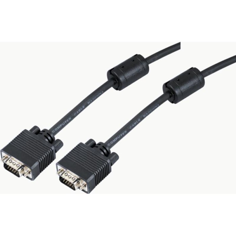 Καλώδιο Οθόνης SVGA 15HD M/M Aculine SVGA-004 10m Μαύρο
