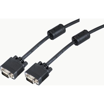 Καλώδιο Οθόνης SVGA 15HD M/M Aculine SVGA-005 20m Μαύρο