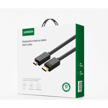 Καλώδιο DP σε HDMI M/M 4K/30Hz UGREEN DP101 10204 5m Μαύρο